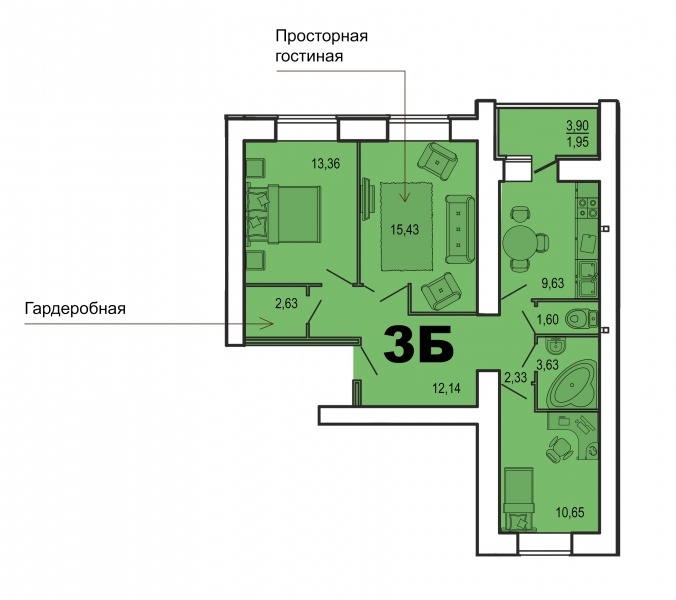 План нынешней квартиры