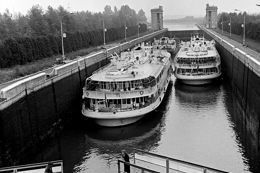 Шлюз № 6 канала имени Москвы.1979 Г. Фото: ITAR-TASS