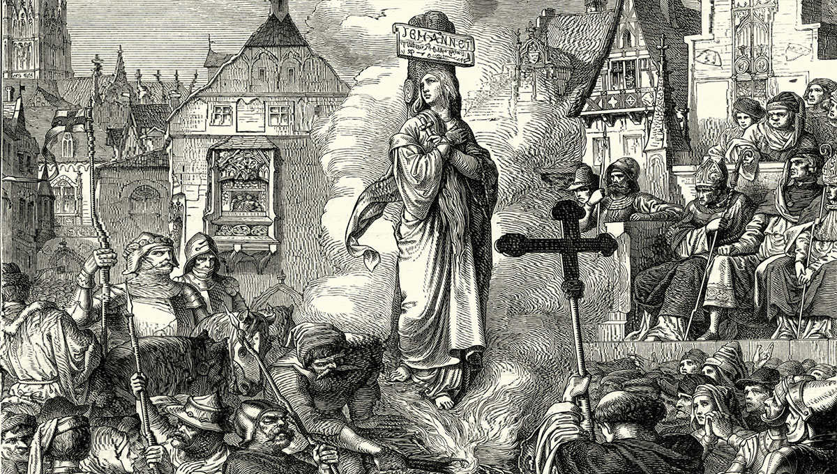 Жанна д' Арк на костре