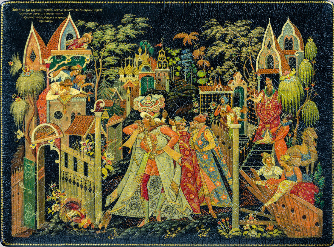 Чурила Плёнкович. Палехская роспись, Павел Баженов. 1934 год