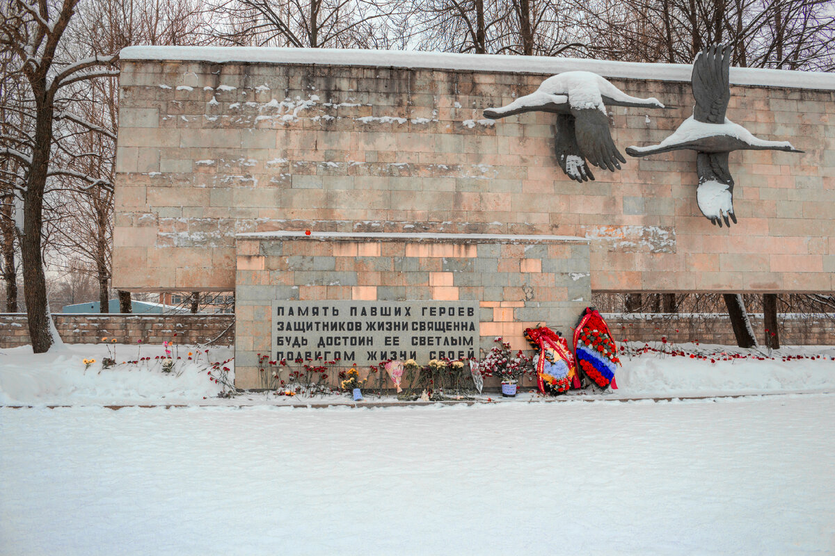 Фото мемориал журавли спб