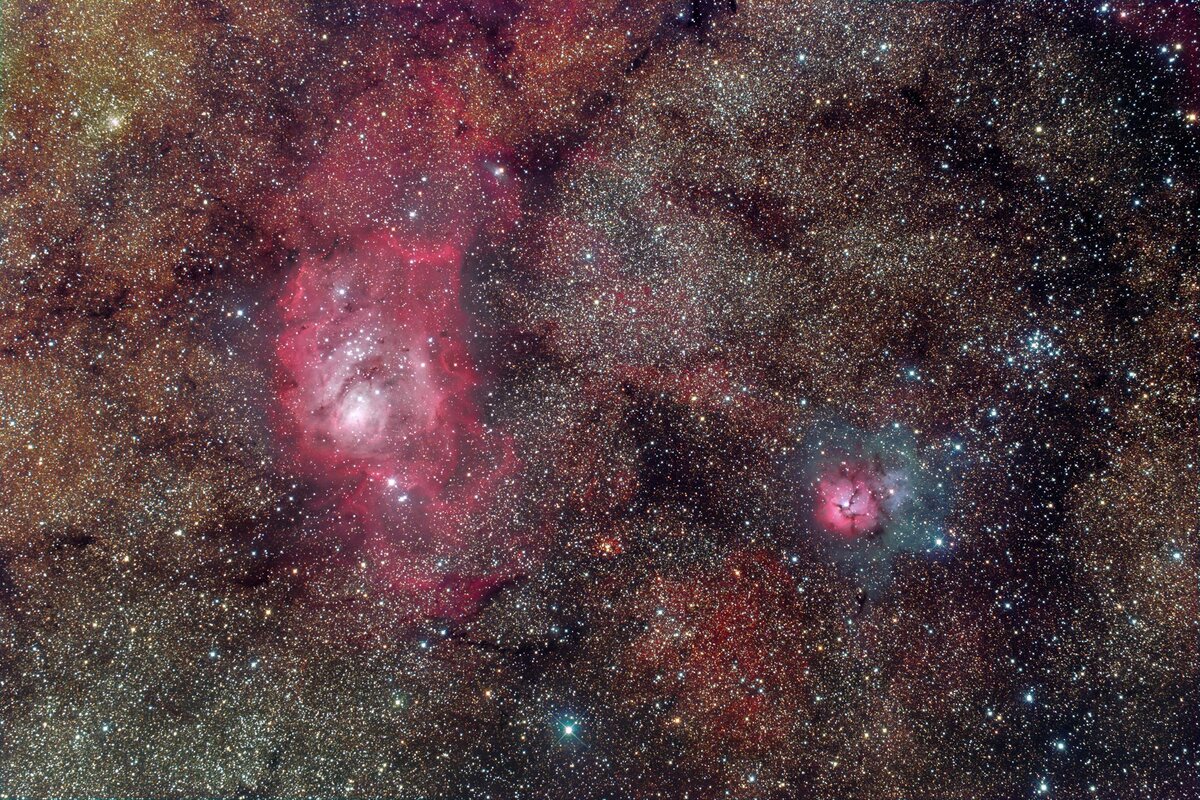 Ультрафиолетовое изображение туманности Лагуна