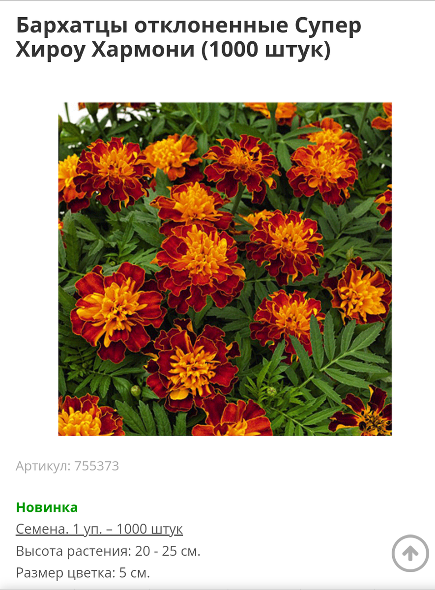 Скрин с сайта, на котором заказывала 