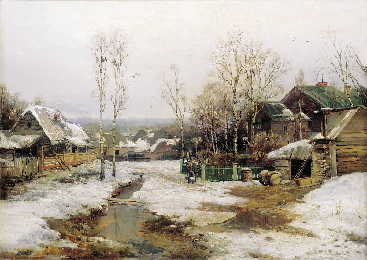 "Весной в окрестностях Петербурга", 1896 г. Иван Августович Вельц, 