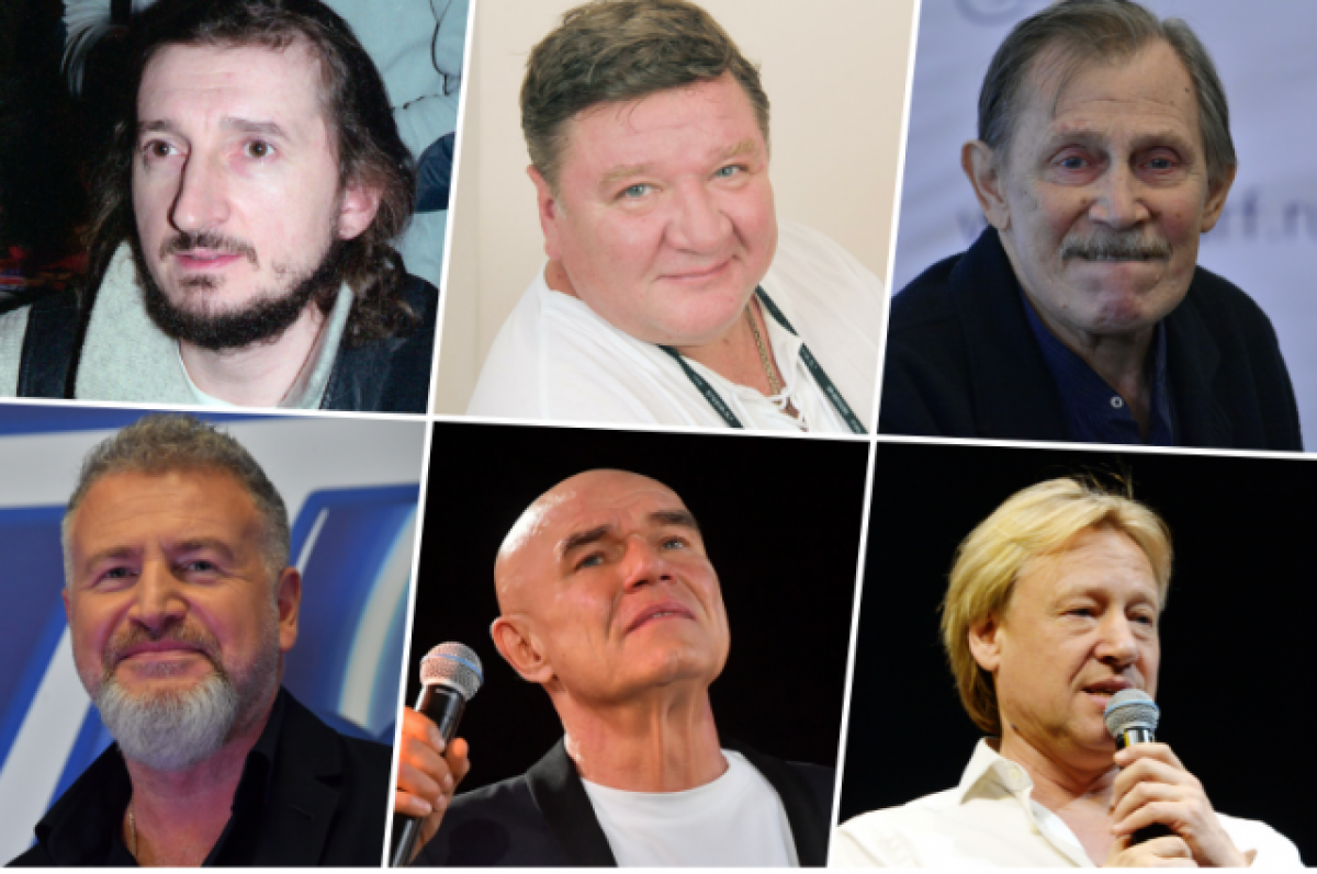    Александр Лыков, Роман Мадянов, Василий Бочкарев, Леонид Агутин, Сергей Мазаев, Дмитрий Харатьян.