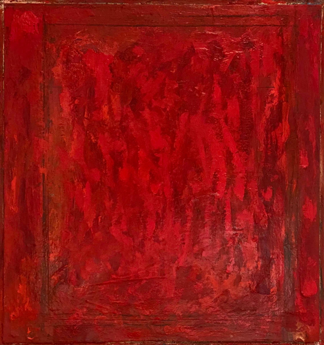 Джейк Берто, “Последний” (1996), масло на гипсовой панели,