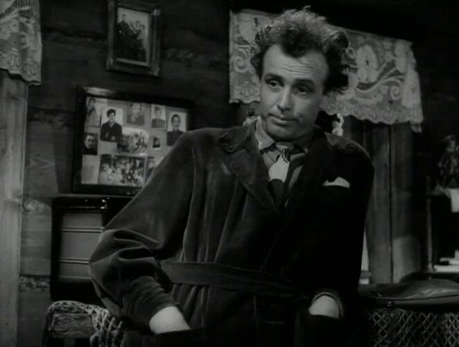 Кадр из фильма «Ночной гость» (1958). Скриншот.