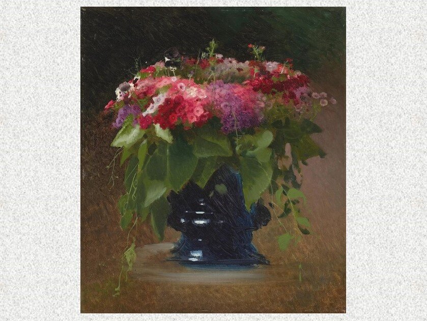 Иван Крамской. Букет цветов. Флоксы. 1884. Государственная Третьяковская галерея