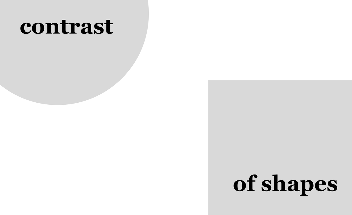 Контраст форм