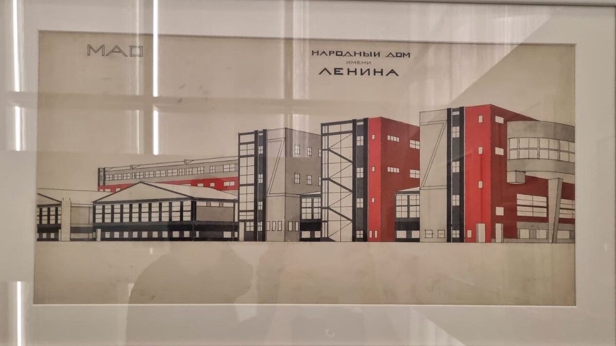 Илья Голосов. Конкурсный проект народного дома им. В. И. Ленна в Иваного-Вознесенске. 1924.