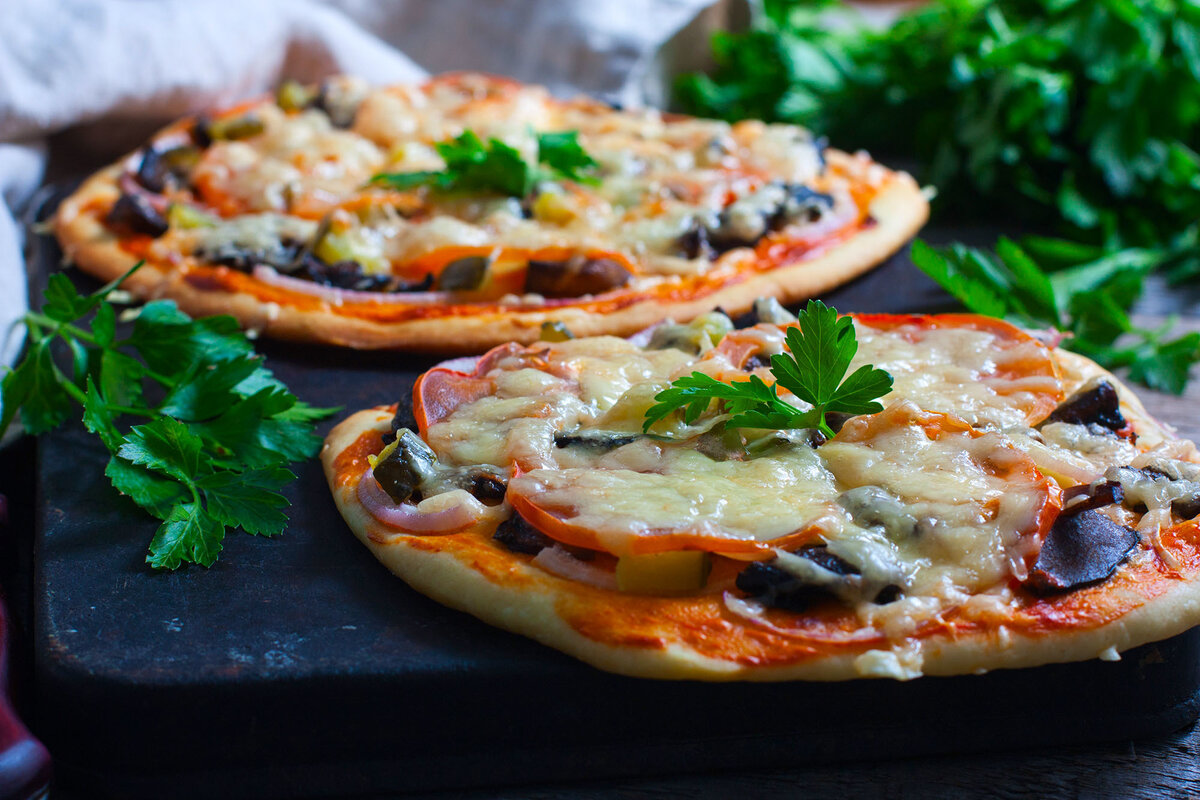 пицца с колбасой и грибами рецепты приготовления фото 76