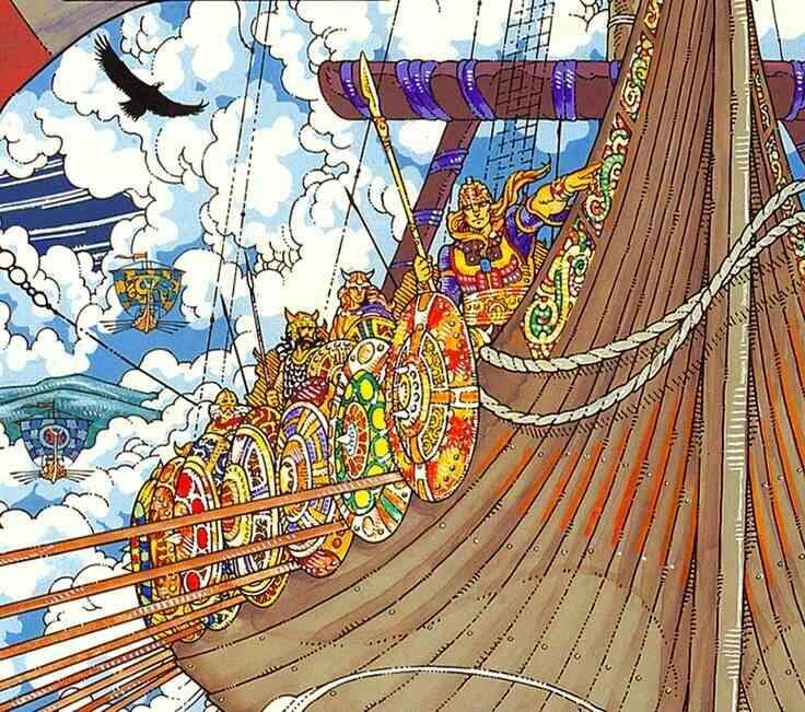 Пришествие Туата Де Дананн. Художник Джим Фицпатрик / Jim Fitzpatrick