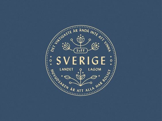 Флористичный логотип Sverige
