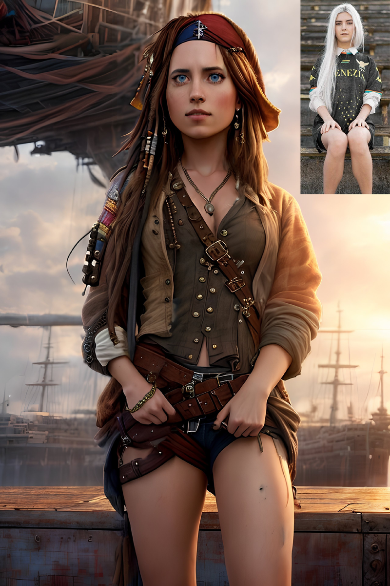 Арт создан по образу Eva Elfie