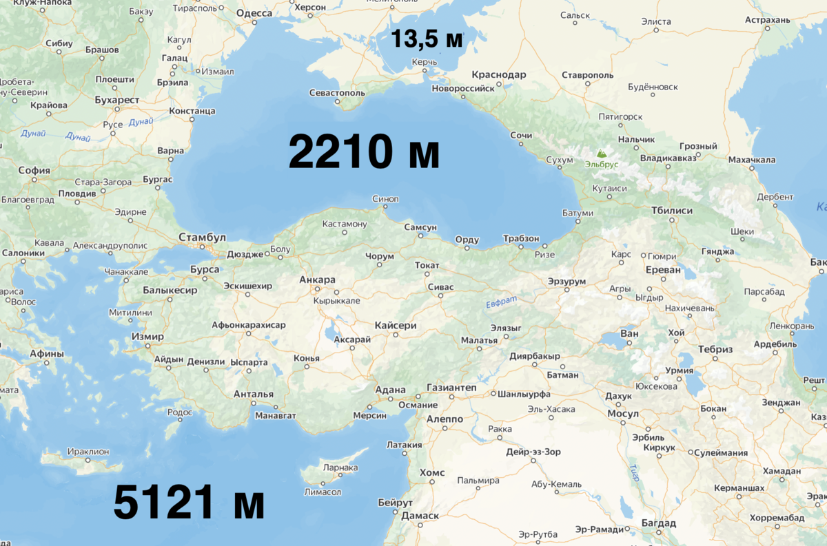 Какова глубина Черного моря и на какой глубине затону�� дрон MQ-9