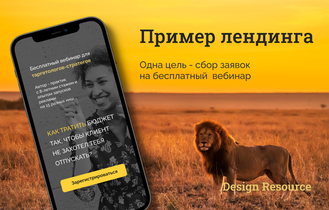 Пример: сайт для регистрации на бесплатный вебинар. На этой странице нет лишней информации, вариантов других продуктов, каких-то статей, каталогов - все блоки только о мастер-классе. И формы заявок все об этом же.