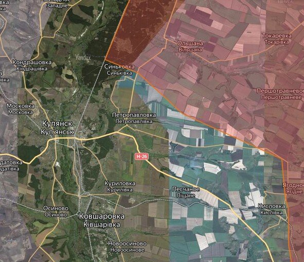 На Купянском участке российские войска взяли под контроль несколько опорных пунктов противника в районе Гряниковки.  Добавьте описание
