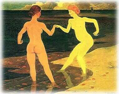 Феликс Валлоттон (Félix Vallotton). Хозяйка и служанка, 1897, частное собрание