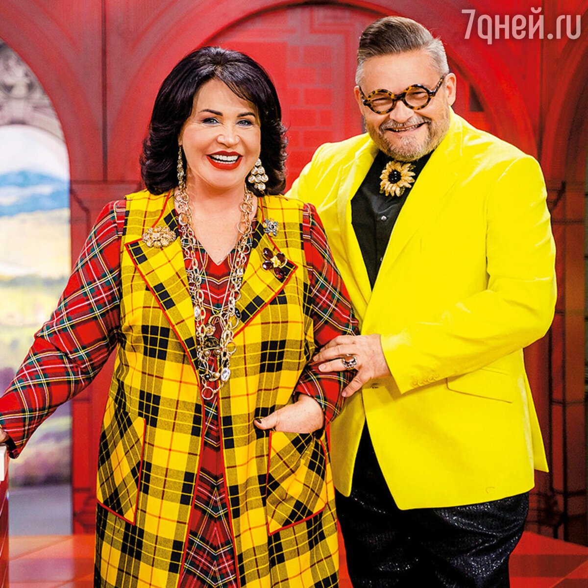    С Александром Васильевым на передаче «Модный приговор». 2018 г. Первый канал