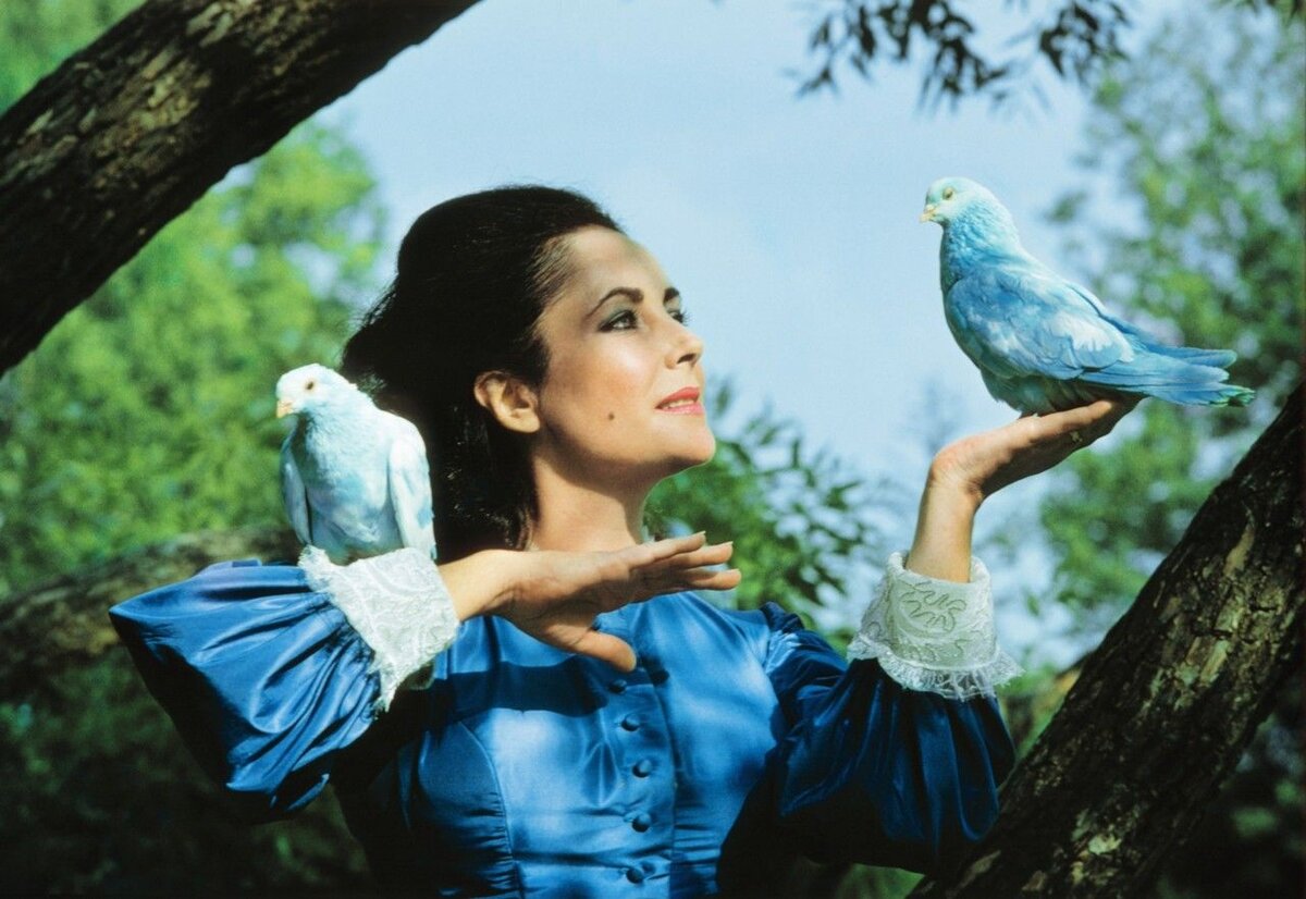 Синяя птица роли. Синяя птица 1976 Элизабет Тейлор. Ава Гарднер синяя птица.