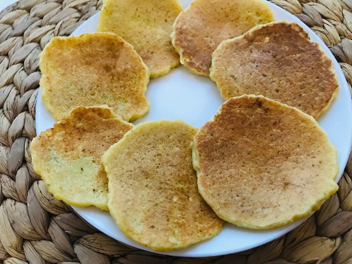 Лепёшки без яиц на сковороде