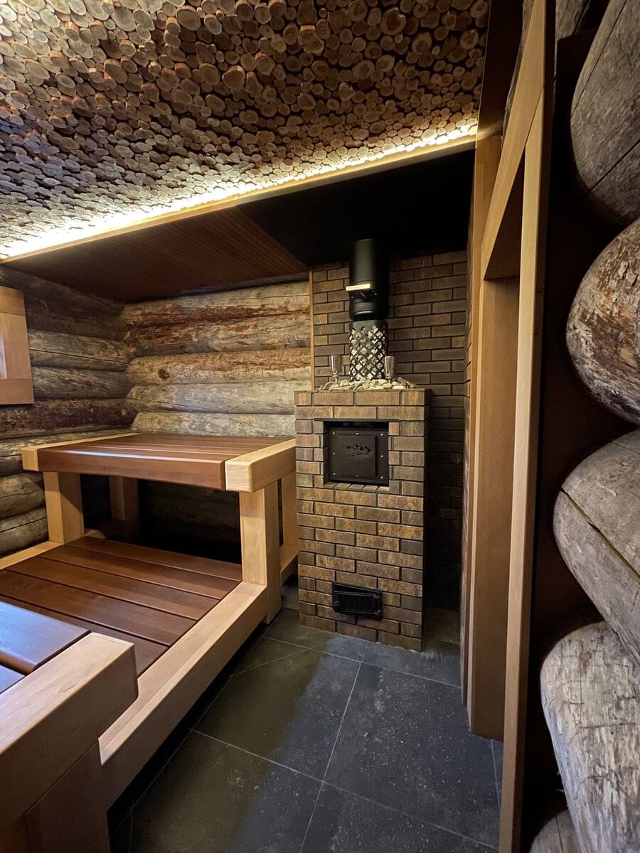 Модная печь Эверест Лёгкий пар ПРОФИ в интерьере