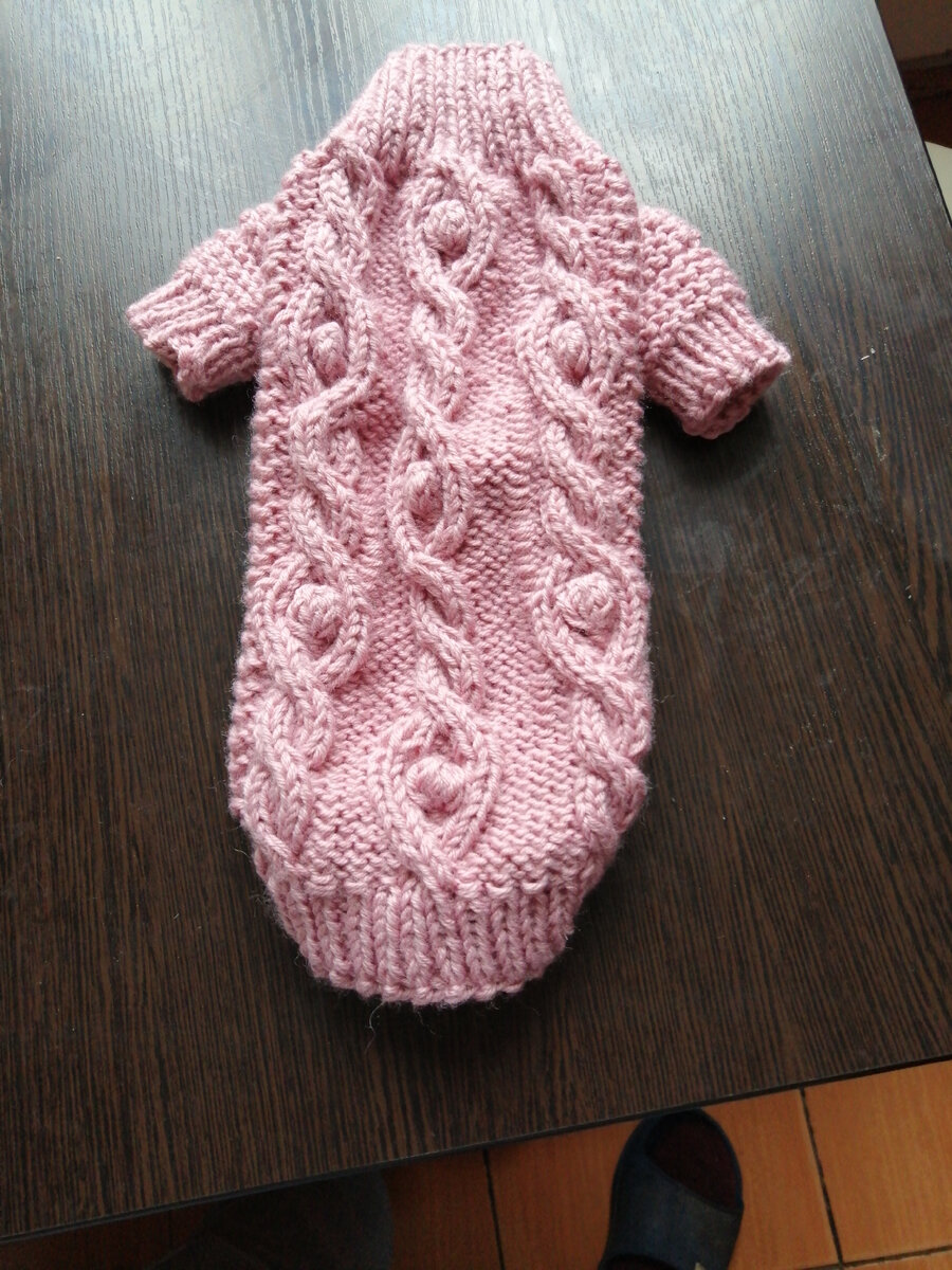 Вязала на заказ комбинезон для кошечки, честно говоря вязать на людей мне нравится больше 😊💥