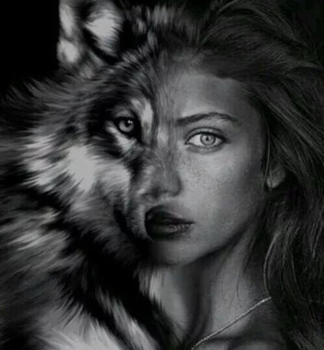 Девушка волчица