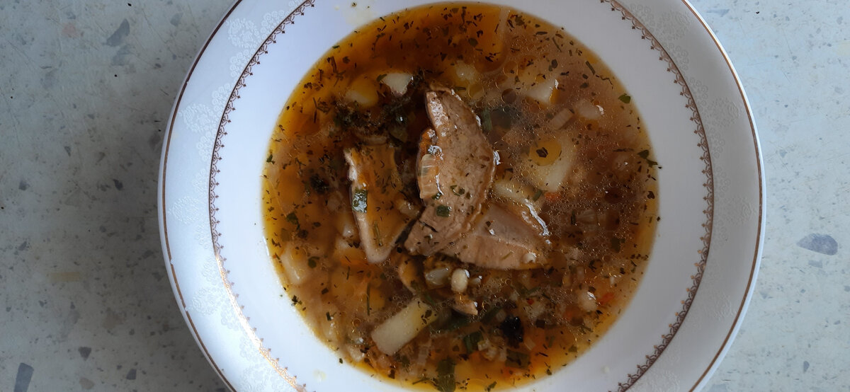 Суп с белыми грибами