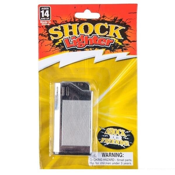 Lighter with electric shock