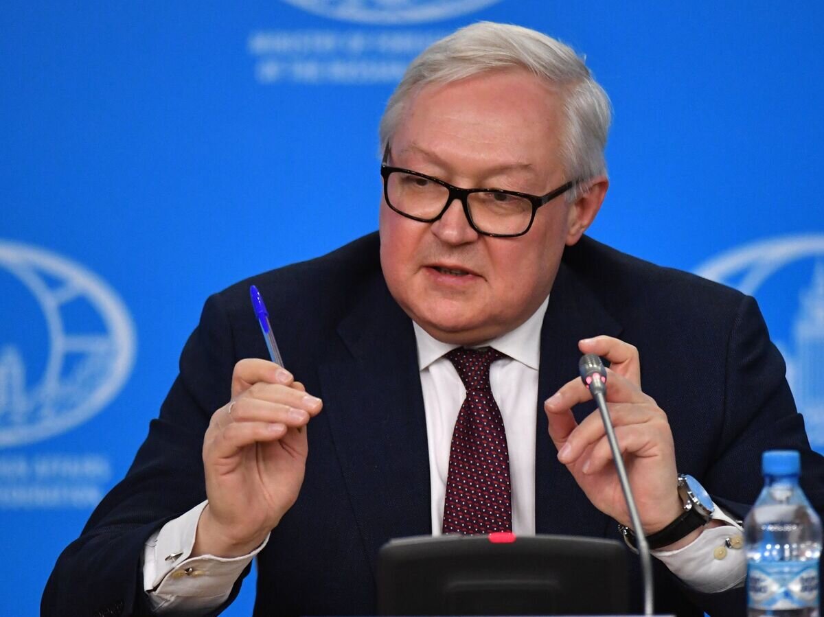    Брифинг заместителя главы МИД РФ Сергея Рябкова© РИА Новости / Михаил Воскресенский