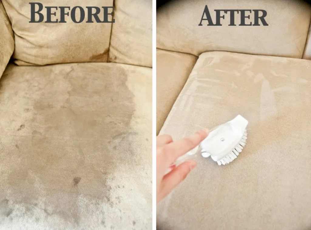 Домашнее средство для чистки дивана
