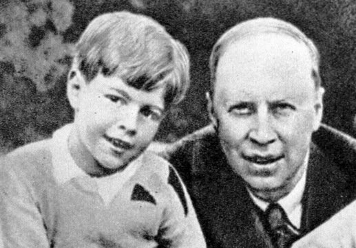 С отцом, 1936 год