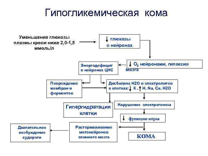 Гипогликемическая кома картинка