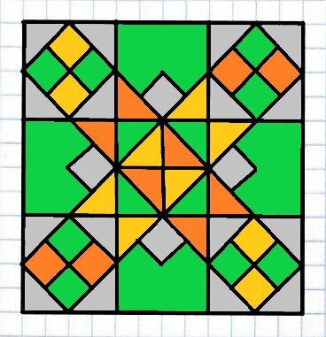 Несколько разукрашенных макетов, а рисунок начинает выглядеть по-разному.