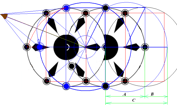 Рис. Проекция движения волны в Ф. Вакууме