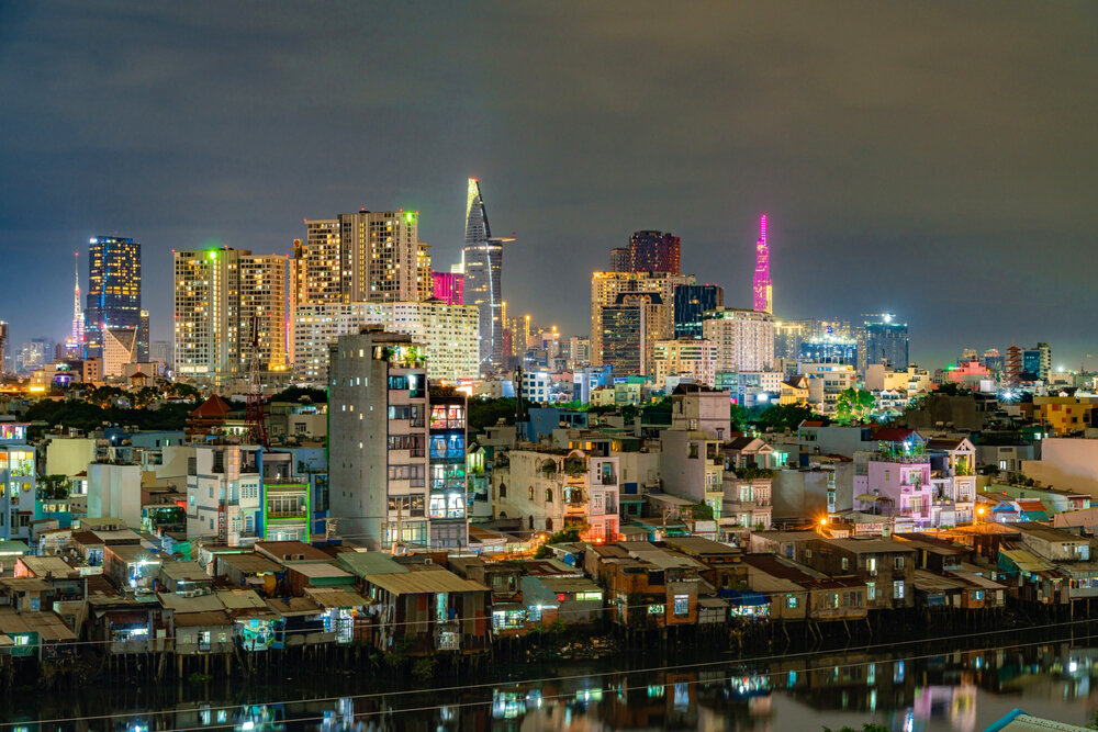 Ho chi minh districts. Вьетнам город.