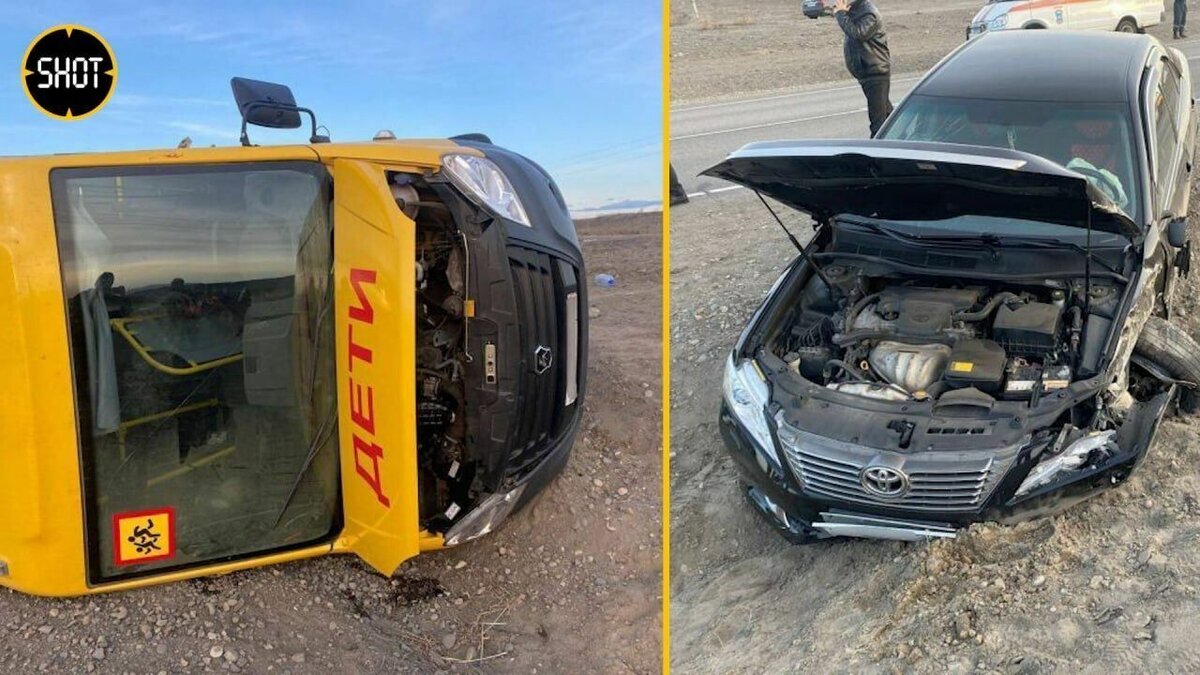     В Туве автомобиль уполномоченного по правам детей Сайзаны Товуу врезался в детский автобус — за рулем находился ее супруг.