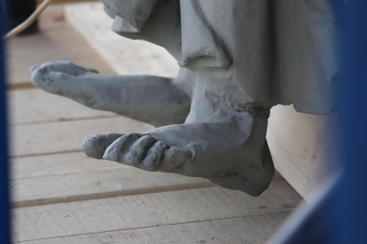 Скульптуры Московских триумфальных ворот. Фото: пресс-служба КГИОП