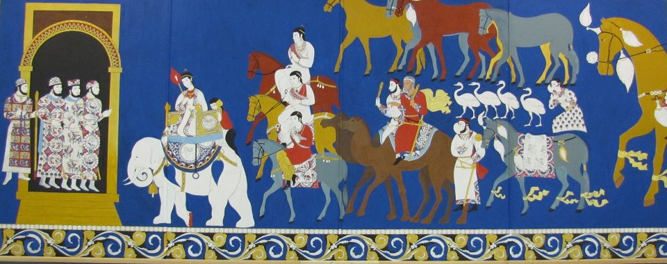 Так реконструировали фреску древнего Самарканда. Все съезжаются в великий город