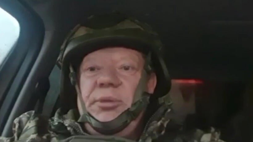    Депутат Госдумы Николай Панков в Мариуполе. Кадр видео из социальных сетей политика