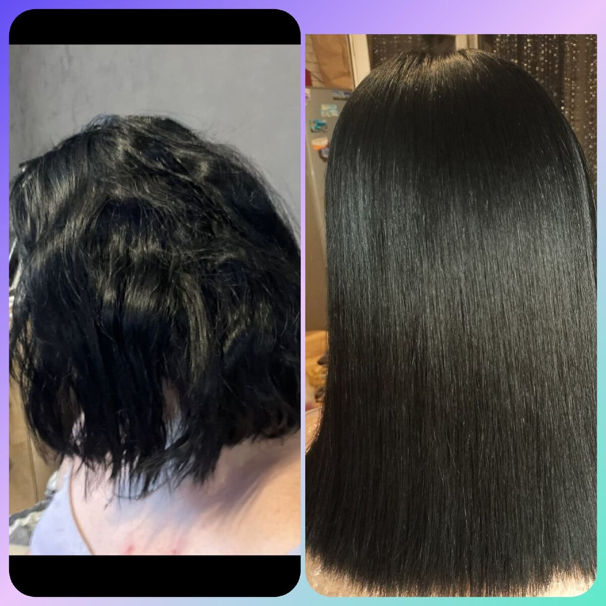 Вот моя работа, делаю волосы красивыми и ухоженными) и прямыми