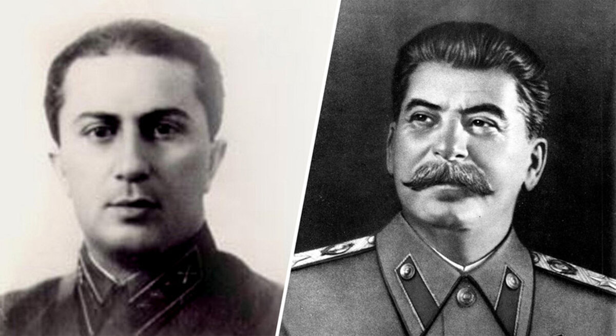 Иосиф Сталин и его сын Яков