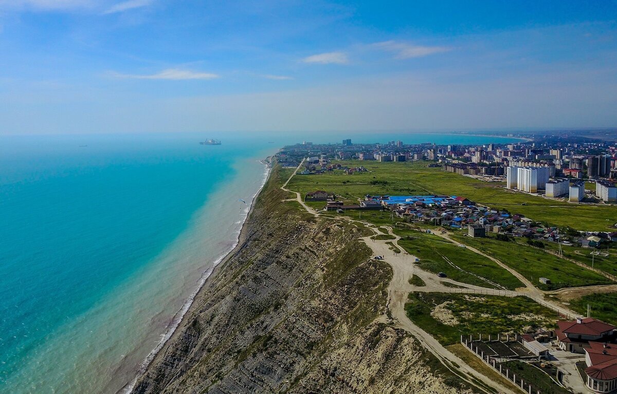 Пляж в городе анапа