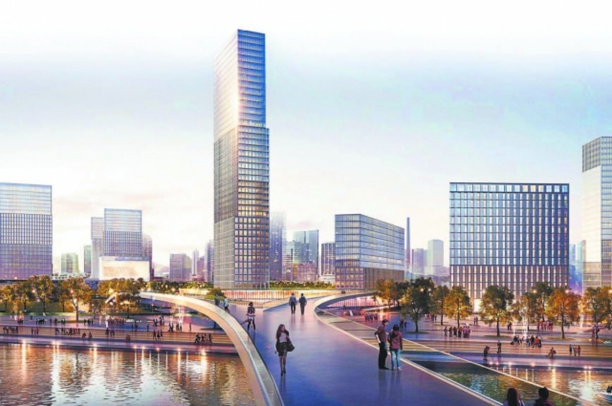    На территории бывшего завода формируется новый район, где инфраструктура появляется раньше домов.