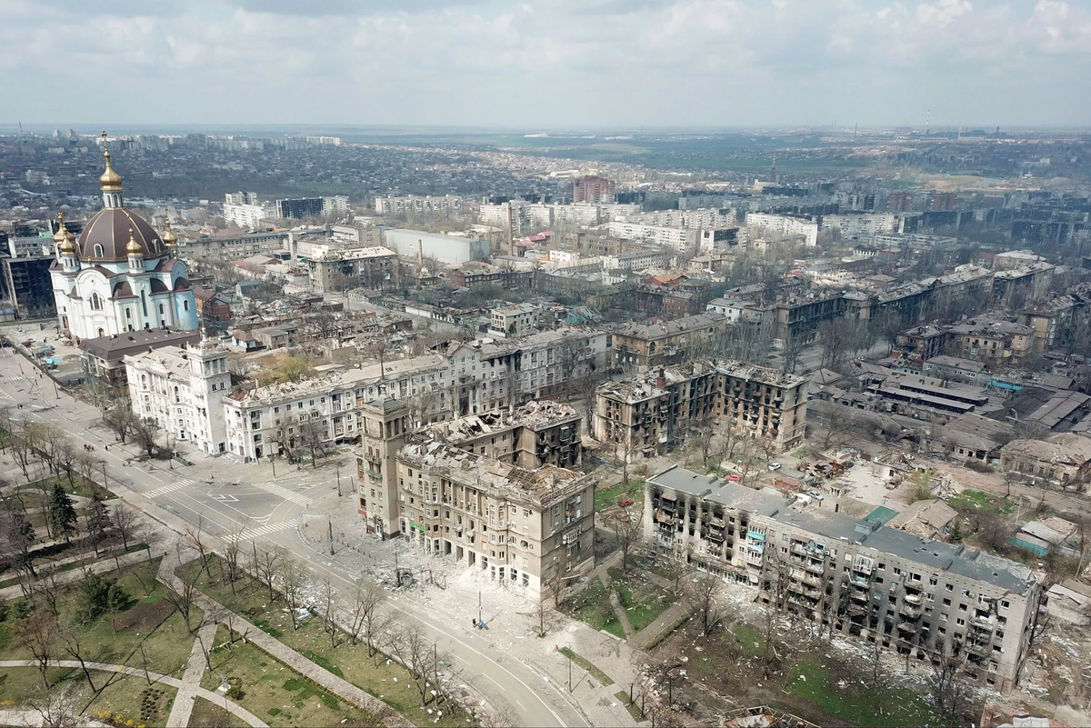 Разрушенный боями Мариуполь. Фото из открытых источников