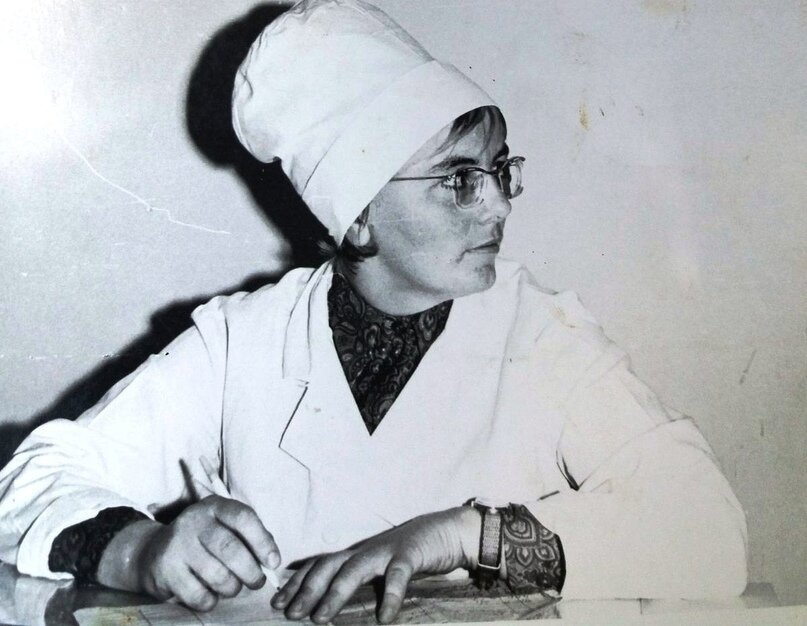 Медицинская сестра Медико-санитарной части №126 Джулай Людмила Васильевна. Город Припять, 1985