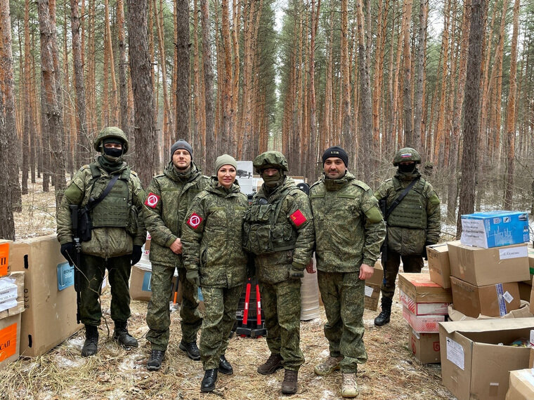    Это первая поездка Ирины Текслер в зону спецоперации