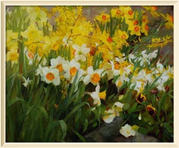  11. � Ketty Anderson Spring Garden with Daffodils