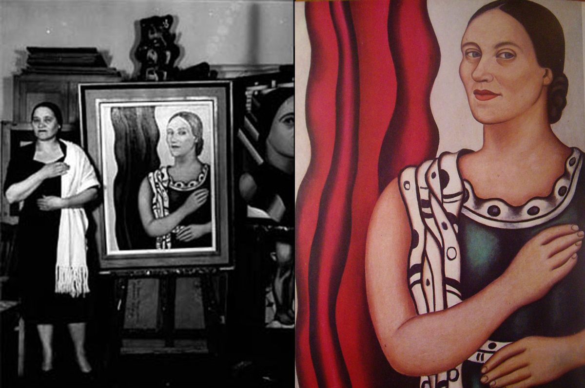 Надя леже картины